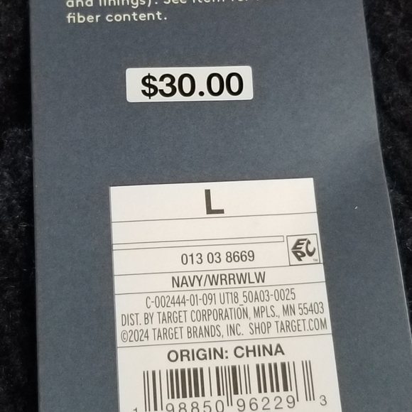 NWT Universal Thread Navy Cashmere Like Sweater Vest Size Large - Picture 5 of 8